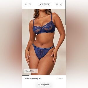 Blue Blossom Balcony Bra